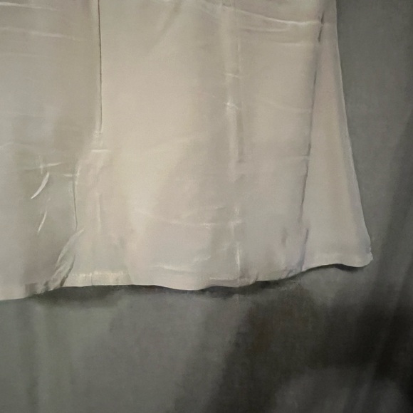 Nanette Lepore ivory silk fully lined top tulip sleeves dress blouse sz 8 - Picture 4 of 7